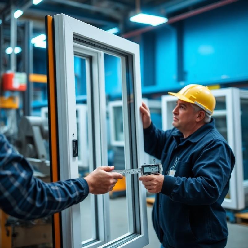 Quality Inspection — LJ Double Glazing manufacturing process